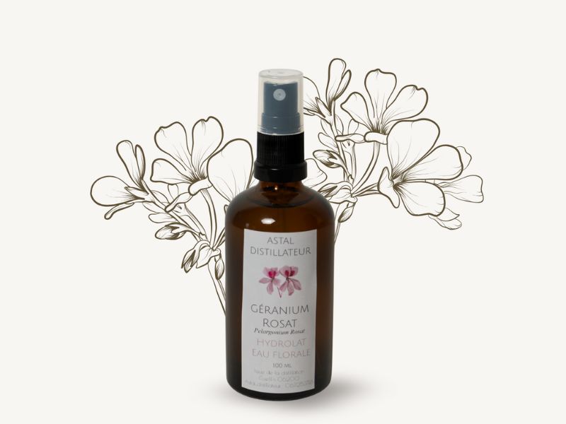 Hydrolat de Geranium Rosat 1 Hydrolat de Geranium Rosat
