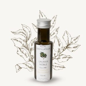 Bouteille d'hydrolat de laurier noble
