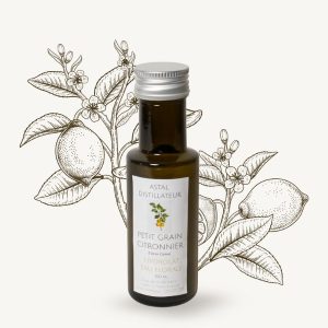 Bouteille d'hydrolat de petit grain citronnier