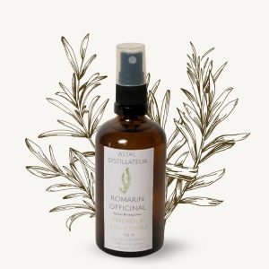 Bouteille d'hydrolat de romarin officinal