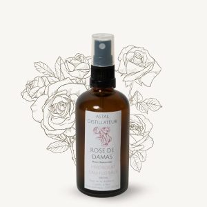 Bouteille d'hydrolat de Rose de Damas